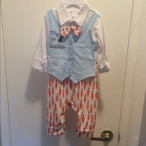 Baby Easter Outfit with Bow Tie